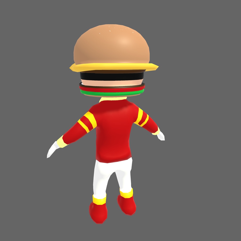 オリジナル3Dモデル「バーガー王子」