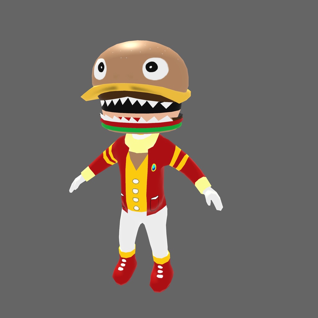 オリジナル3Dモデル「バーガー王子」
