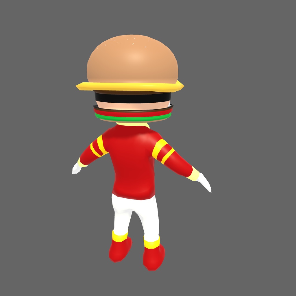 オリジナル3Dモデル「バーガー王子」