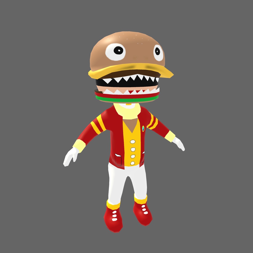 オリジナル3Dモデル「バーガー王子」