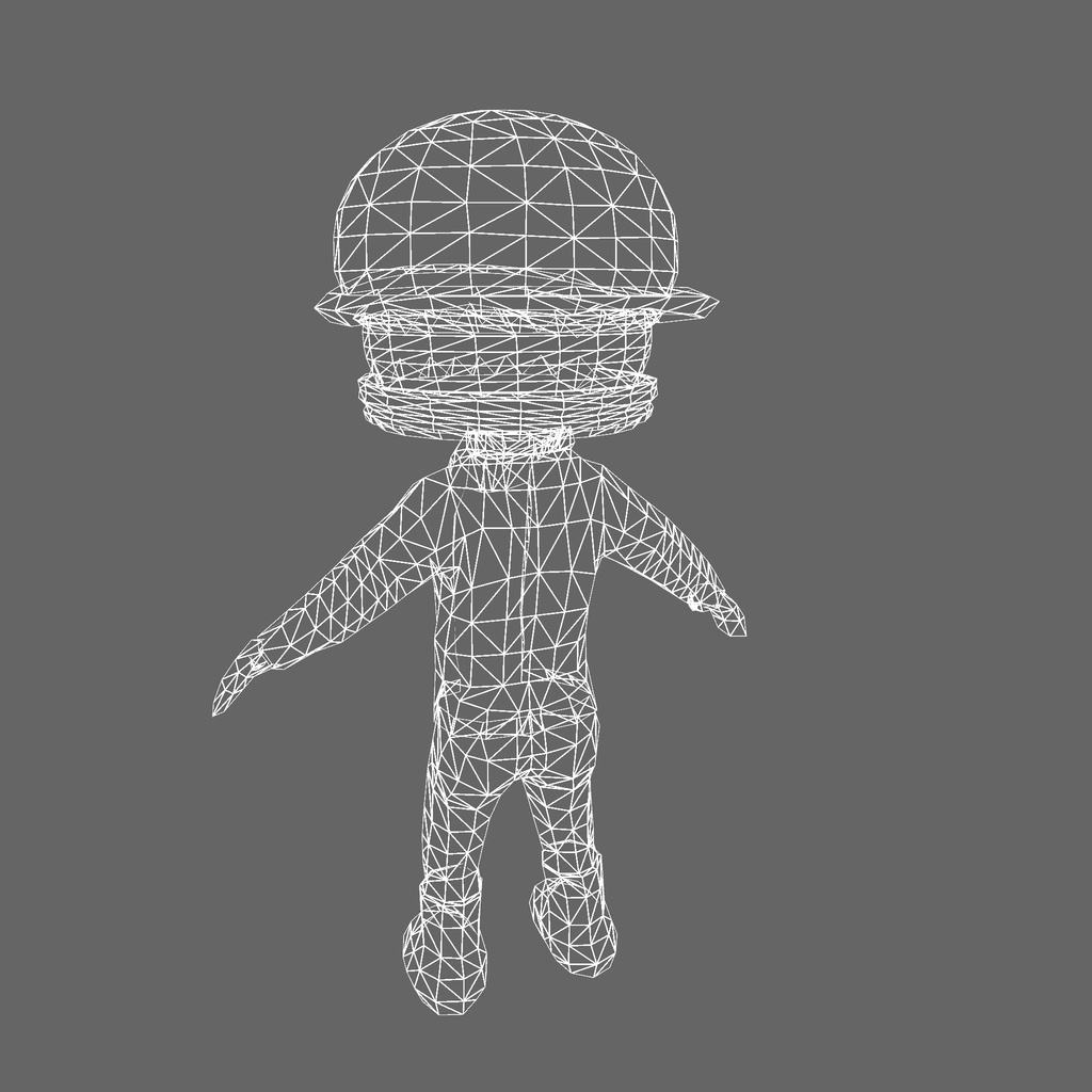 オリジナル3Dモデル「バーガー王子」