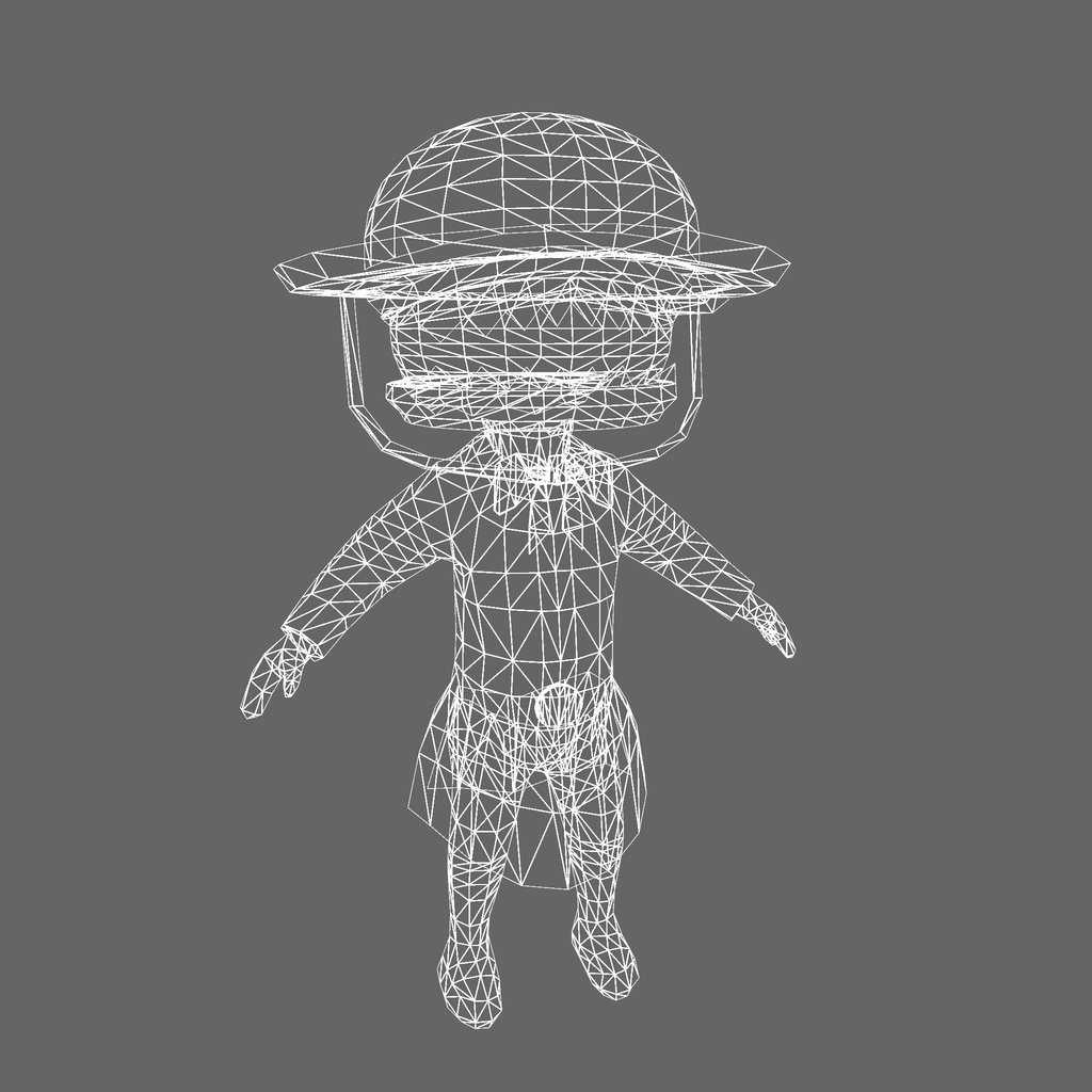 オリジナル3Dモデル「バーガー姫」