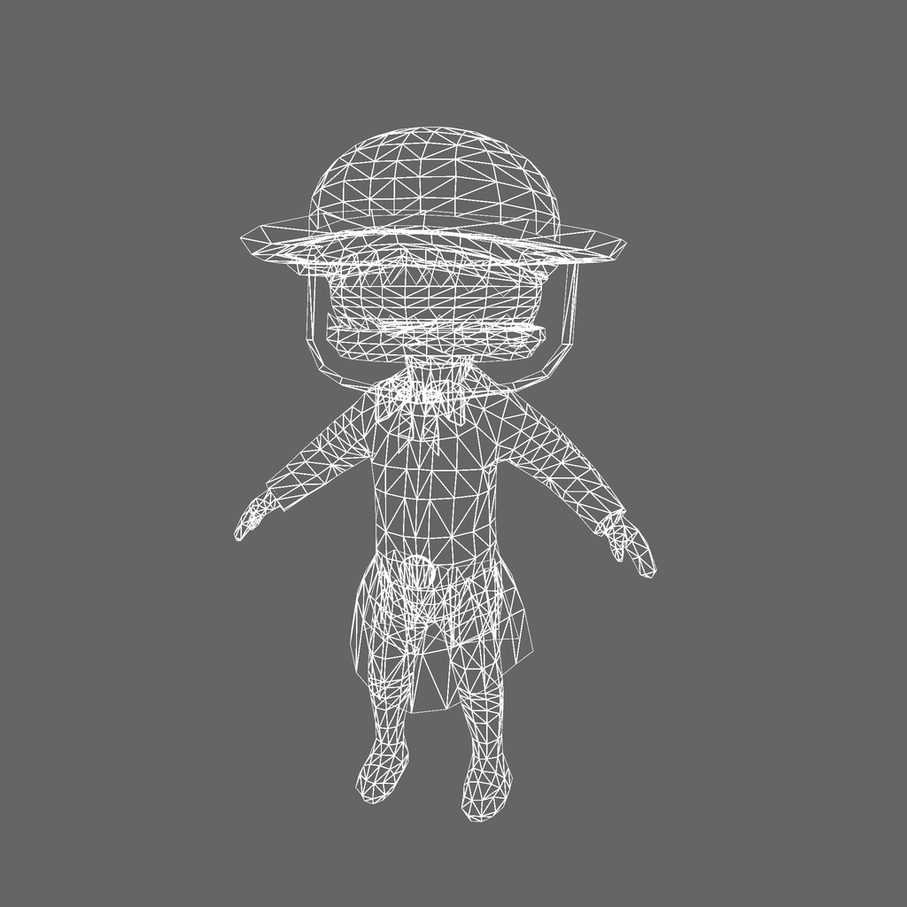 オリジナル3Dモデル「バーガー姫」