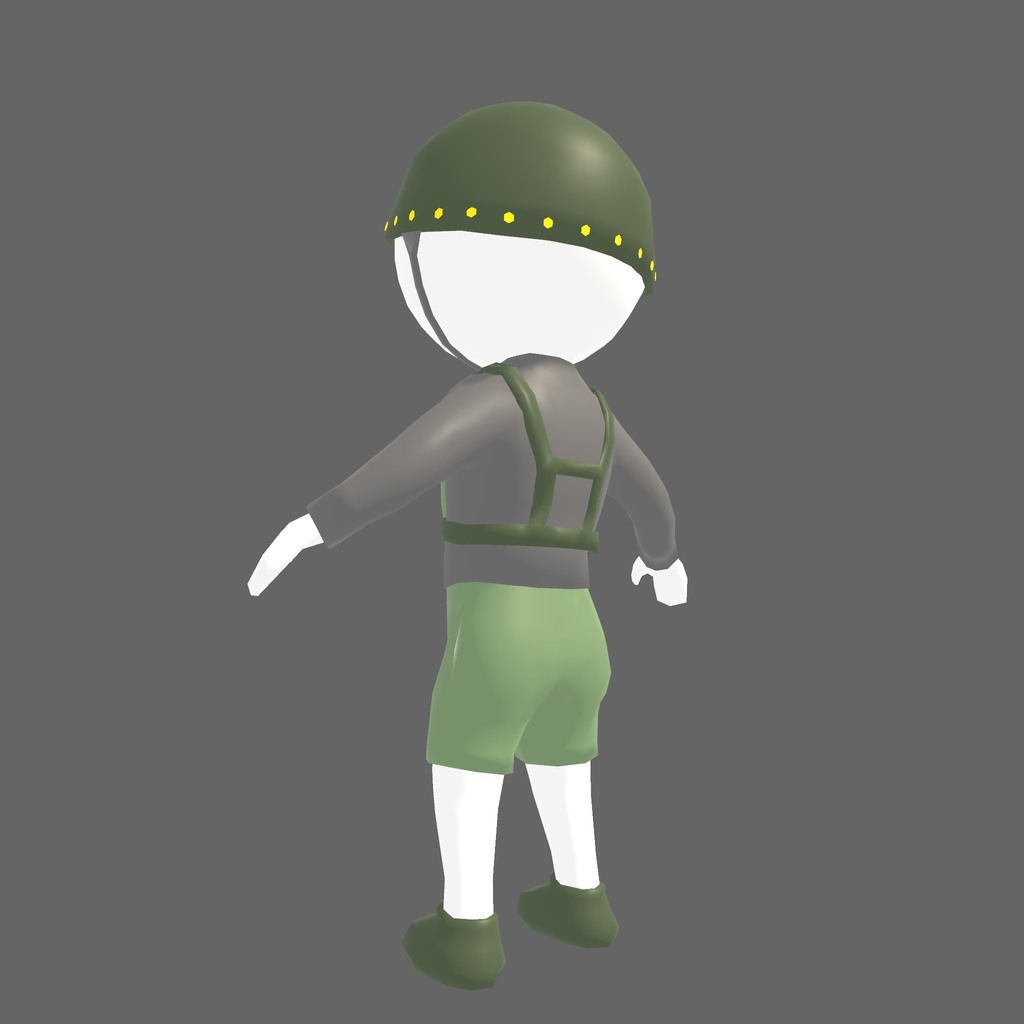 オリジナル3Dモデル「ザコ雑魚兵士」