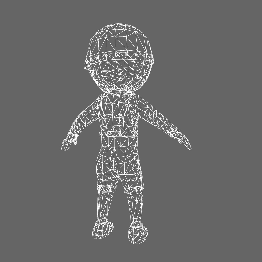 オリジナル3Dモデル「ザコ雑魚兵士」