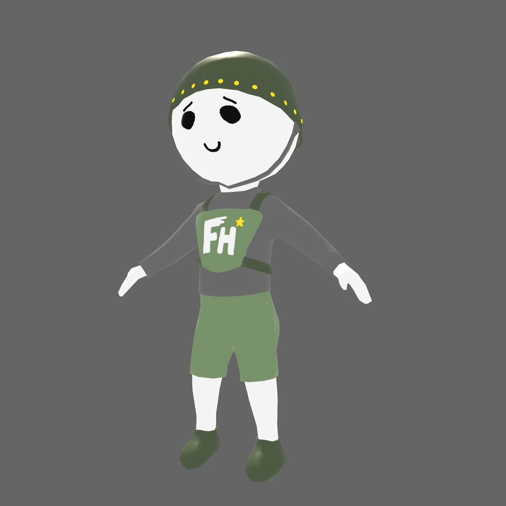 オリジナル3Dモデル「ザコ雑魚兵士」