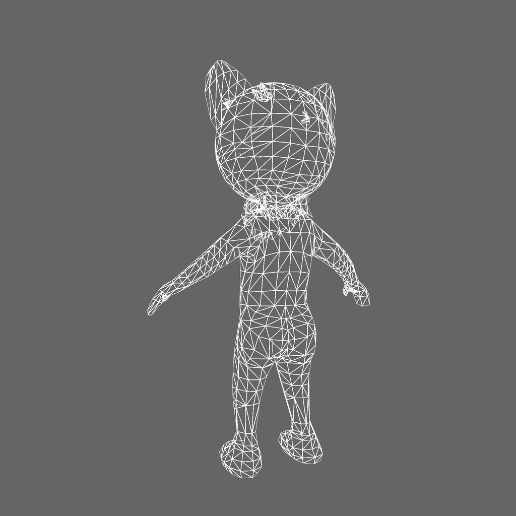 オリジナル3Dモデル「獣 ケモノ ねこ」