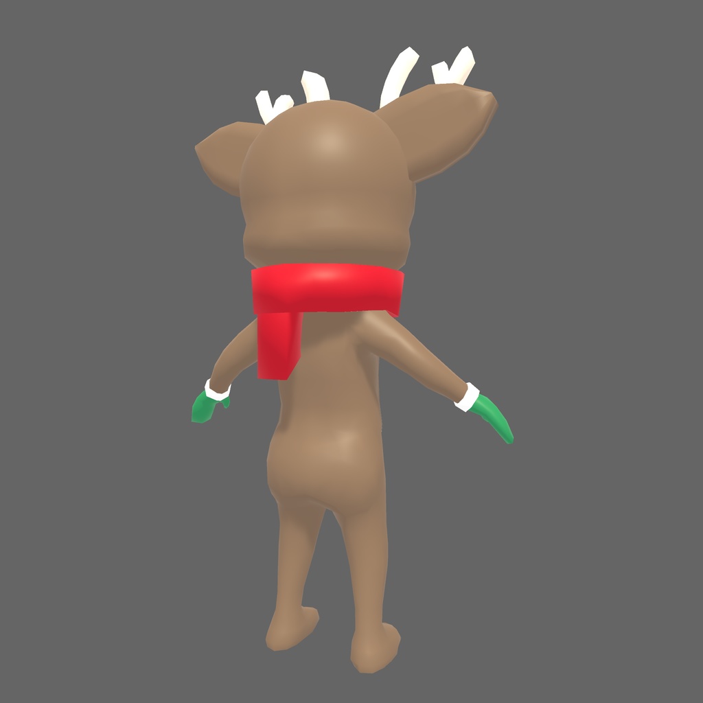 オリジナル3Dモデル「トナカイの着ぐるみボーイ」