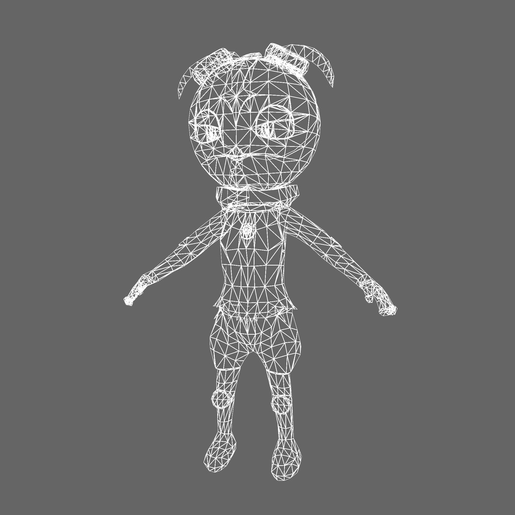 オリジナル3Dモデル「獣 ケモノ みどりトカゲ」