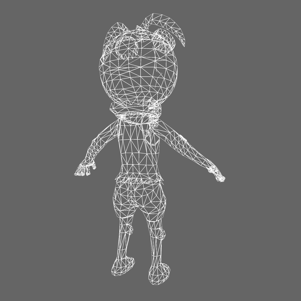 オリジナル3Dモデル「獣 ケモノ みどりトカゲ」