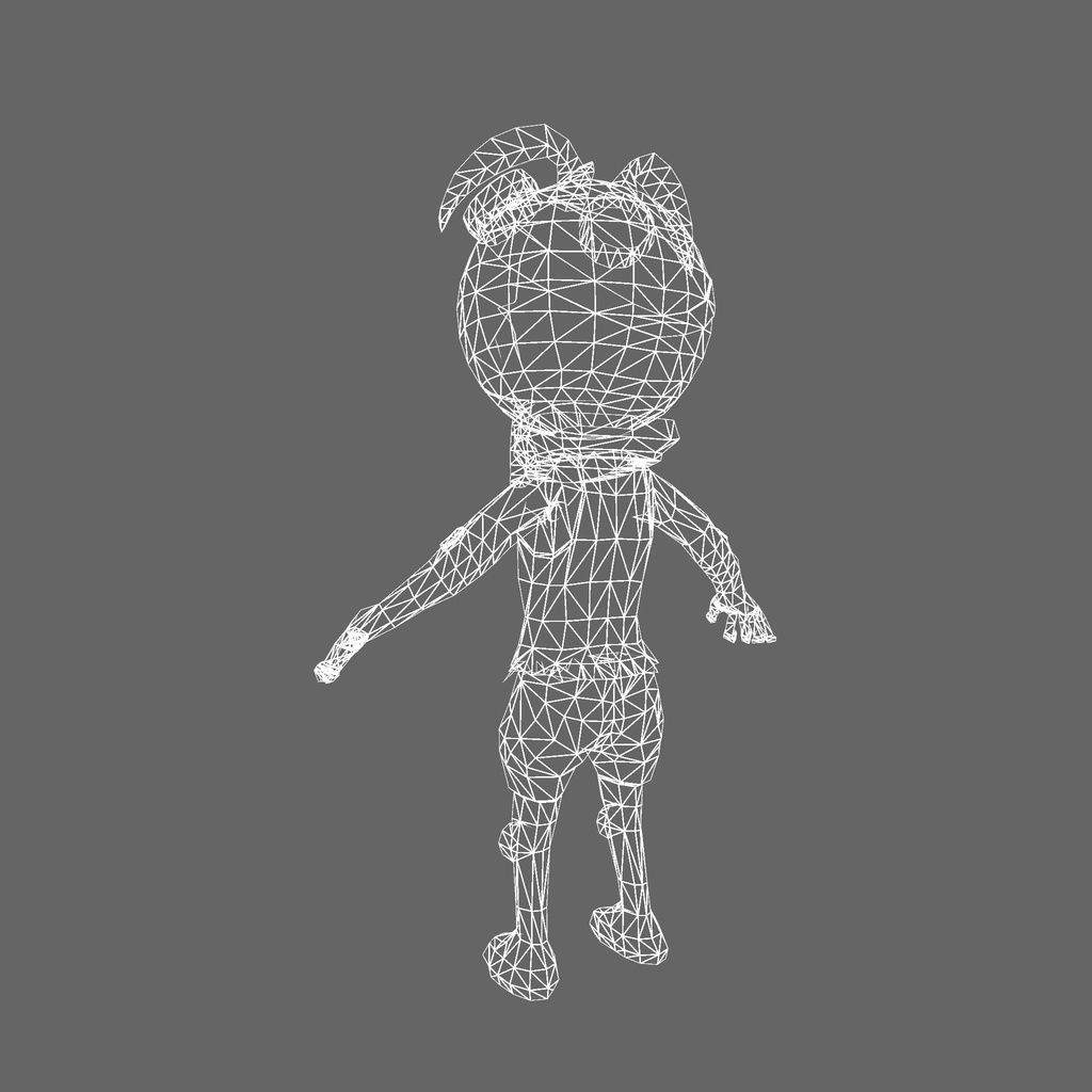 オリジナル3Dモデル「獣 ケモノ みどりトカゲ」