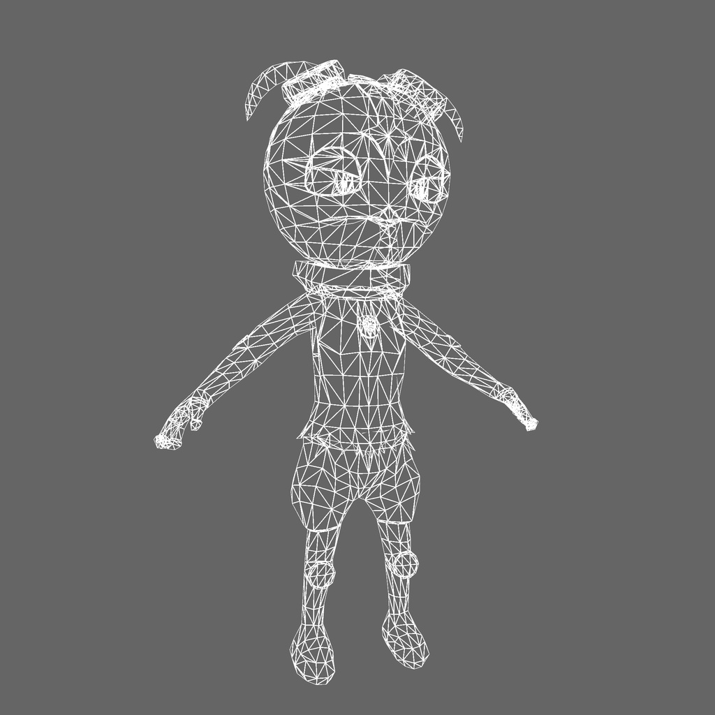 オリジナル3Dモデル「獣 ケモノ みどりトカゲ」