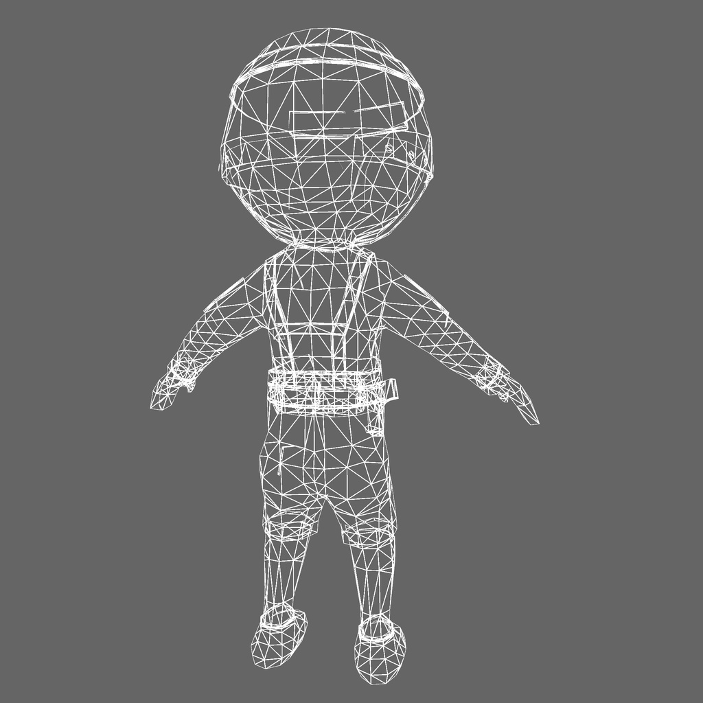 オリジナル3Dモデル「カートゥーンサイコ兵士」