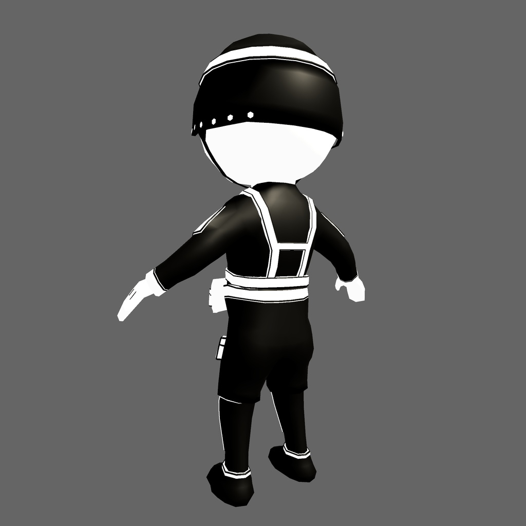 オリジナル3Dモデル「カートゥーンサイコ兵士」