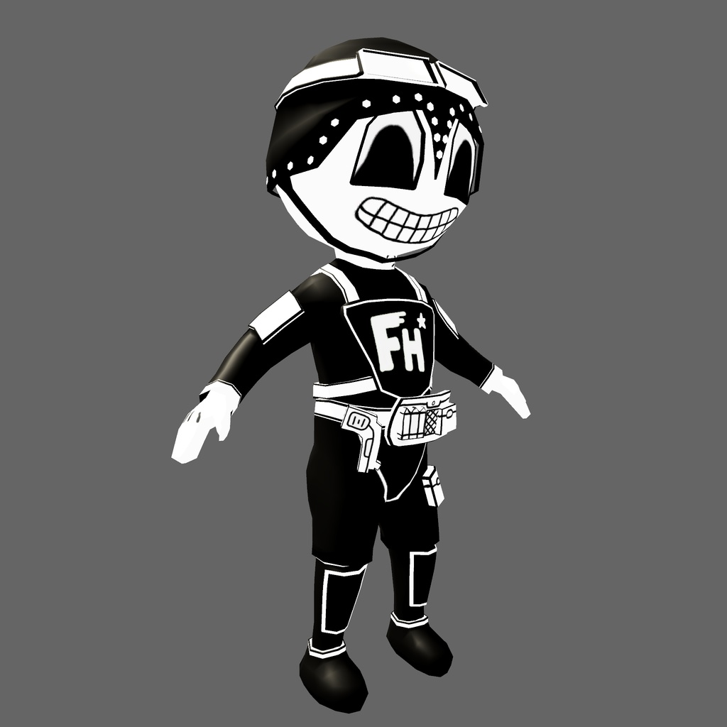 オリジナル3Dモデル「カートゥーンサイコ兵士」