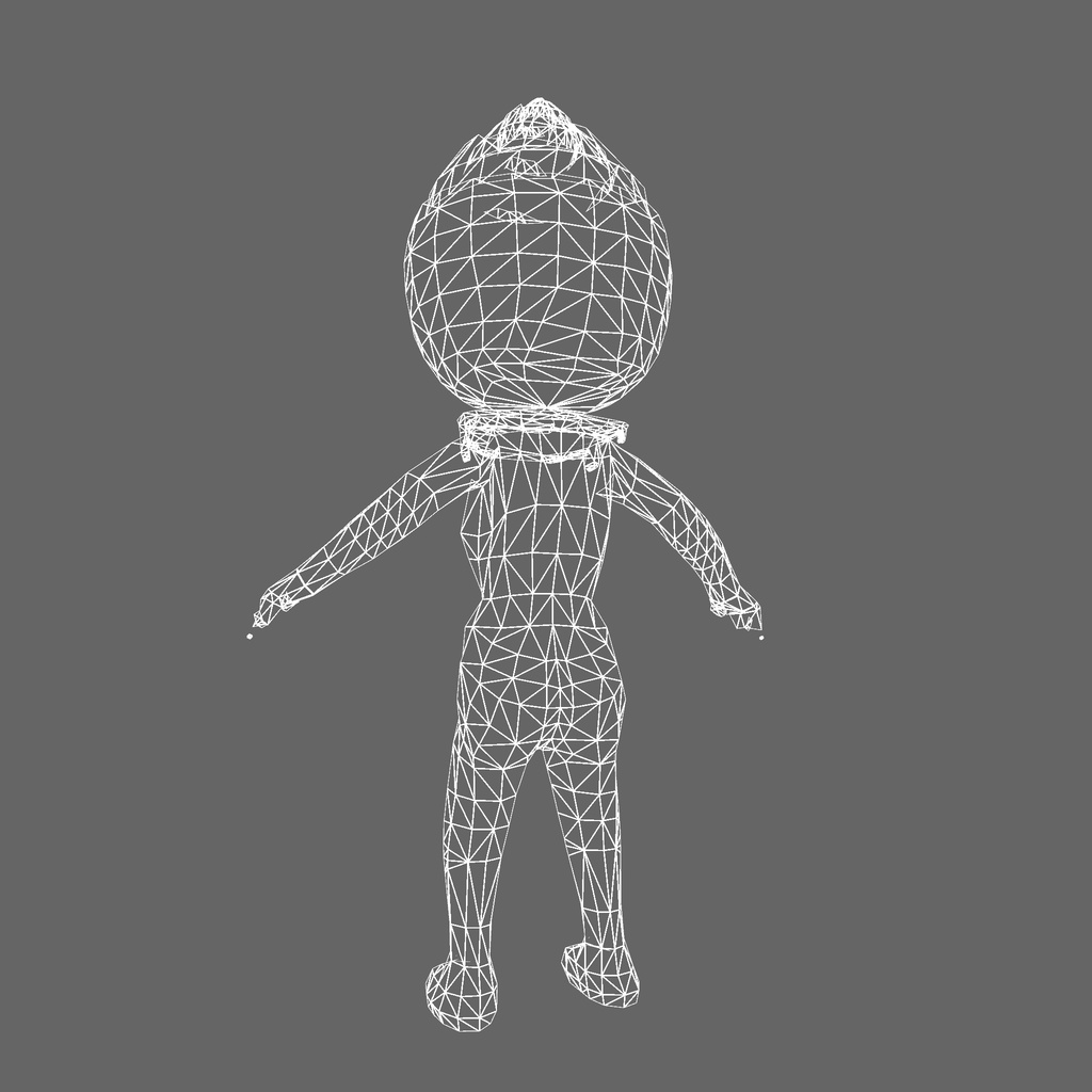 オリジナル3Dモデル「ゆるふわロウソクガール」