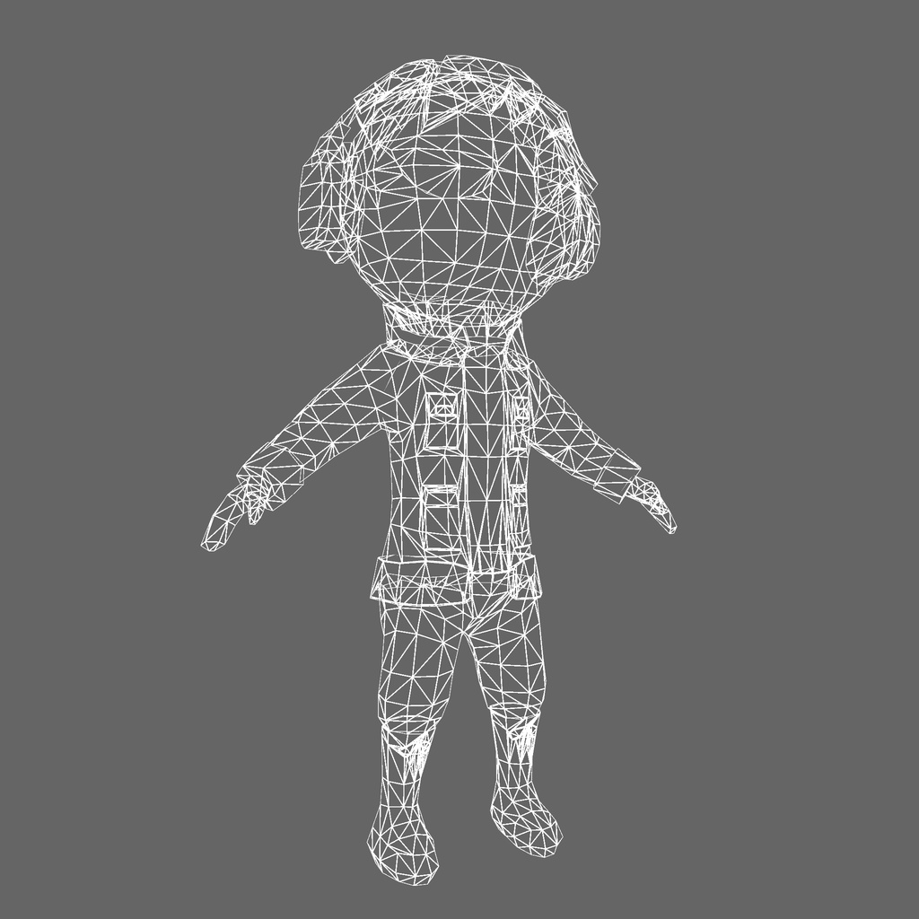 オリジナル3Dモデル「特殊兵 - シルヴァ - 」