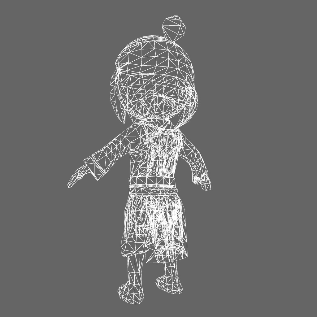 オリジナル3Dモデル「カンフーボーイ 」