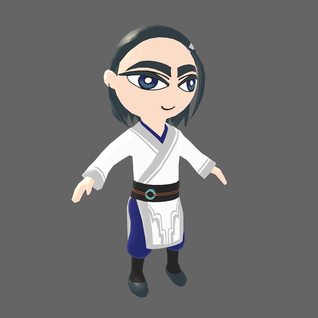 オリジナル3Dモデル「カンフーボーイ 」