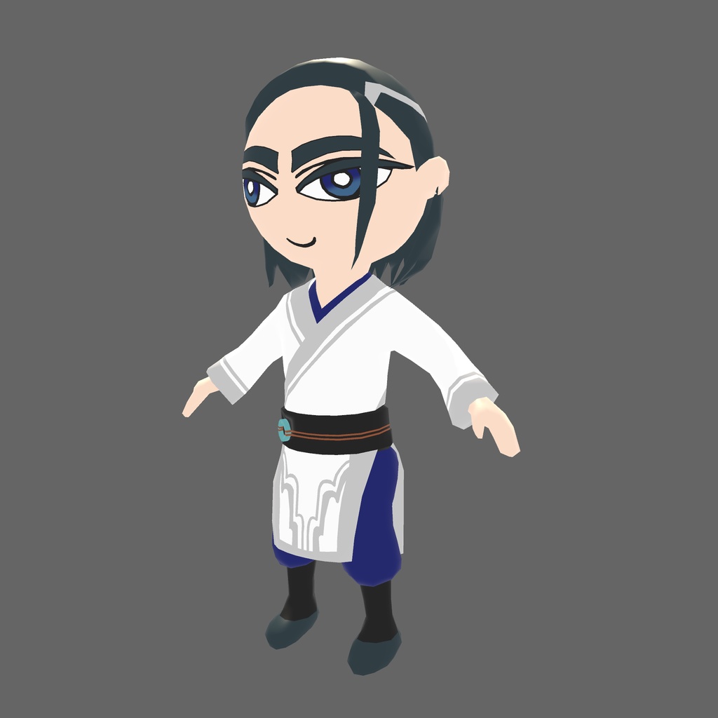 オリジナル3Dモデル「カンフーボーイ 」