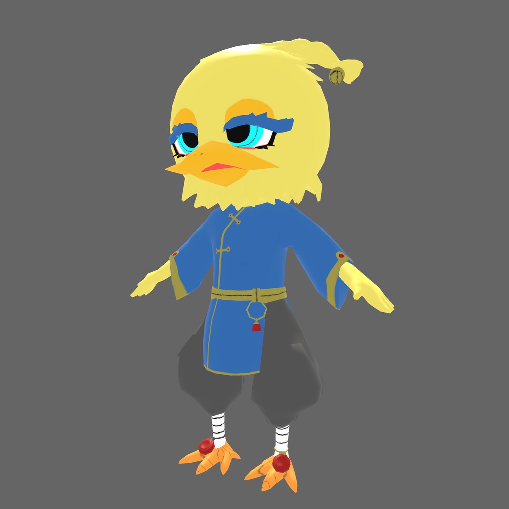 オリジナル3Dモデル「カンフーチャイナチキン」