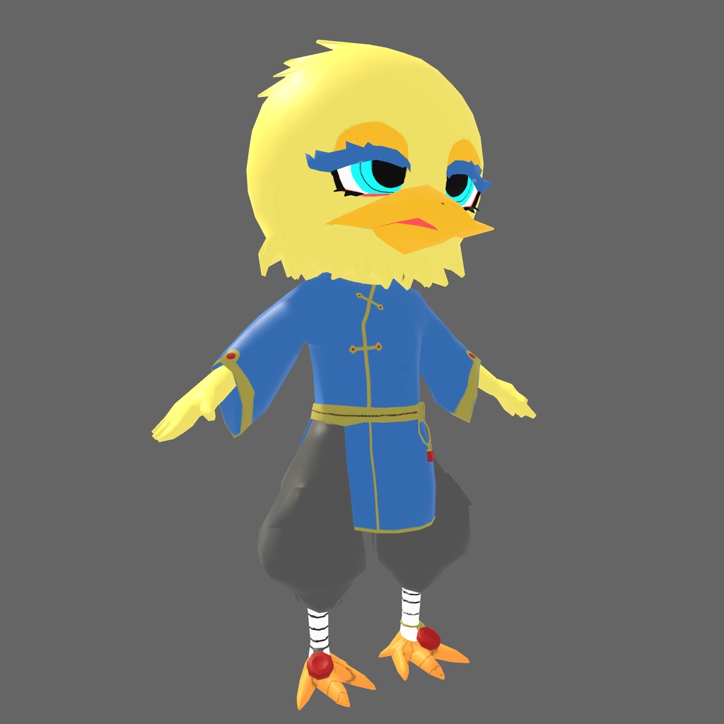 オリジナル3Dモデル「カンフーチャイナチキン」