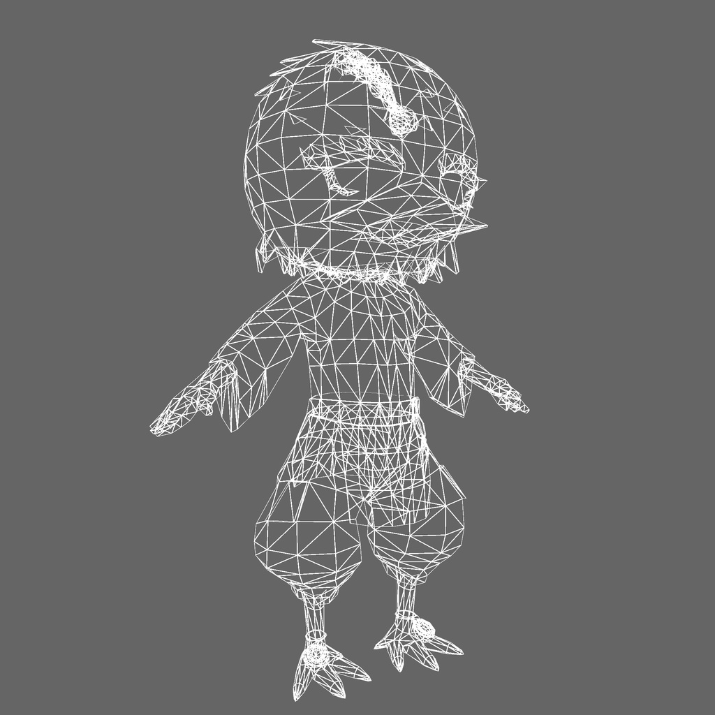 オリジナル3Dモデル「カンフーチャイナチキン」