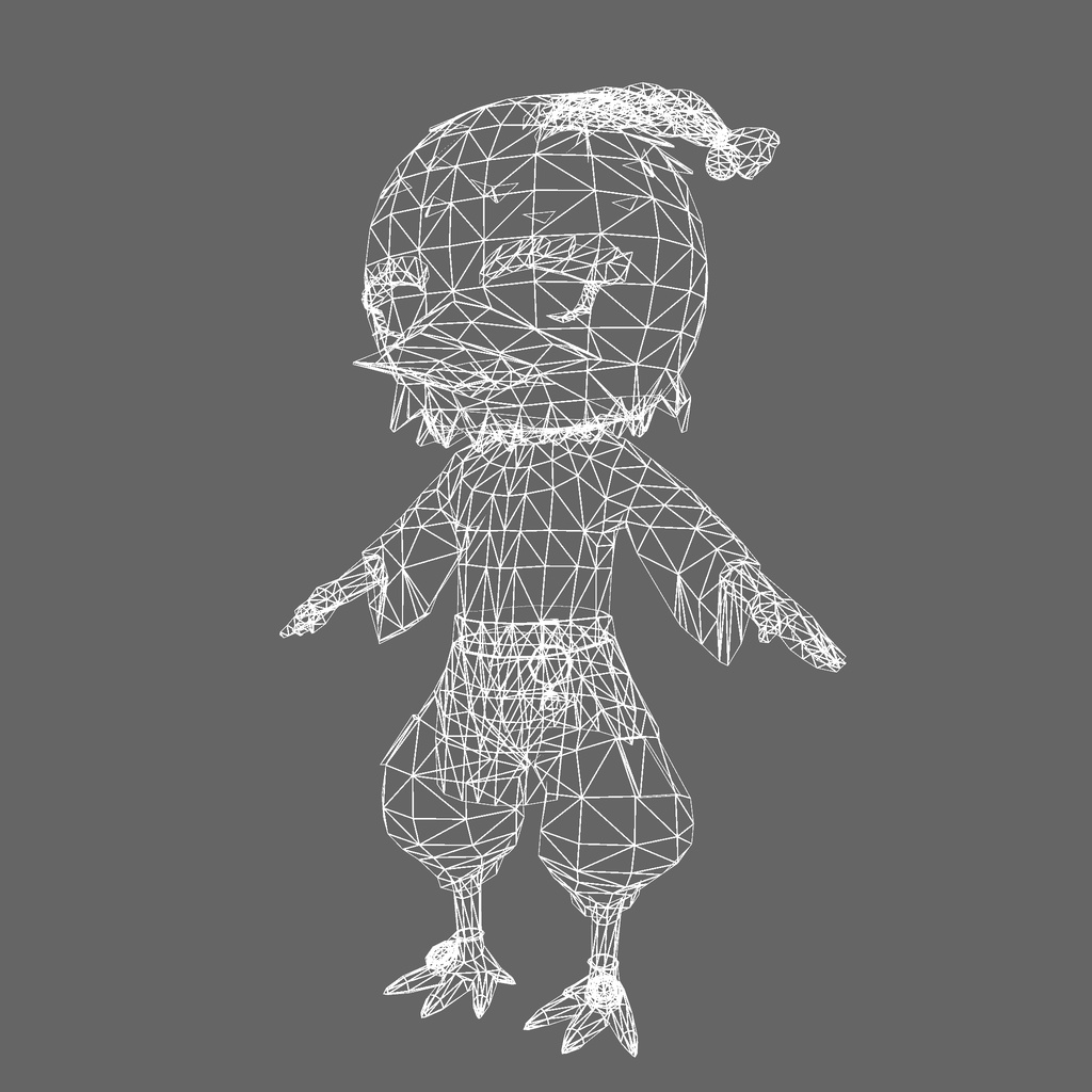 オリジナル3Dモデル「カンフーチャイナチキン」