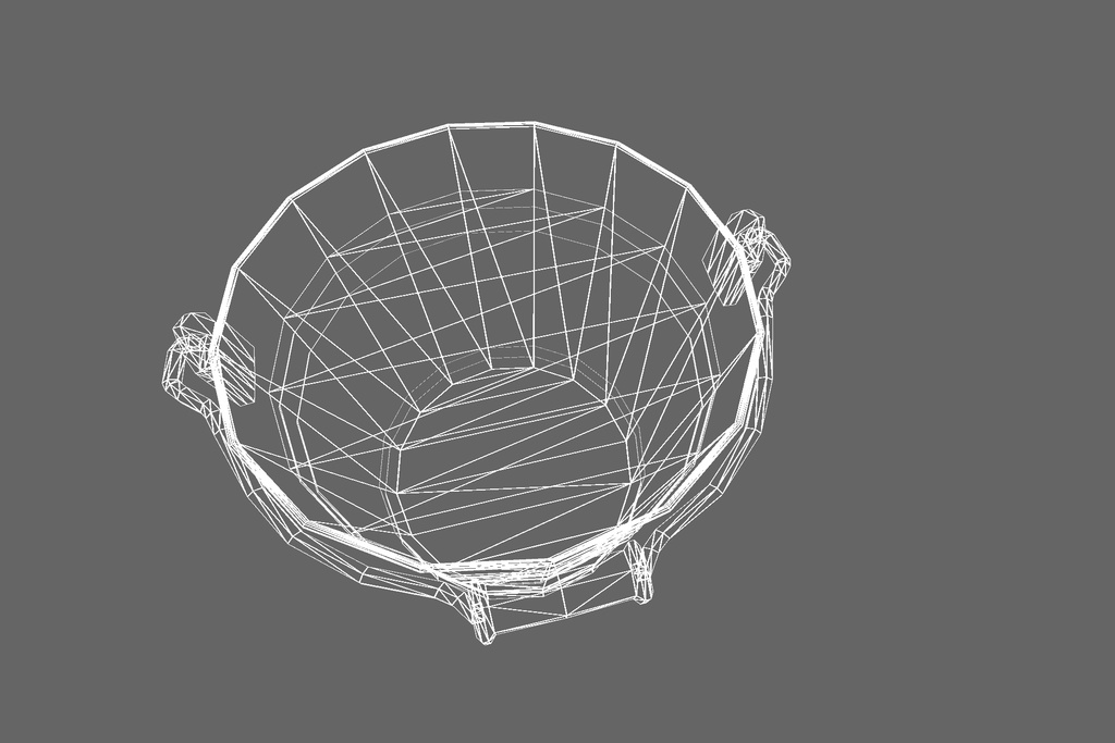 オリジナル3Dモデル「水バケツ」