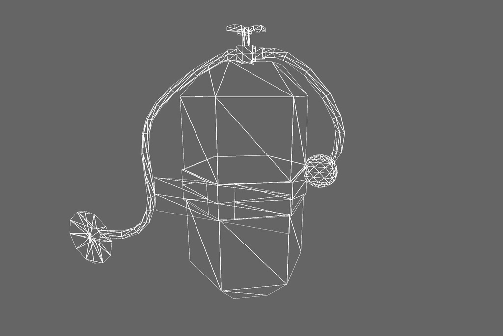 オリジナル3Dモデル「サイバーボンベ」