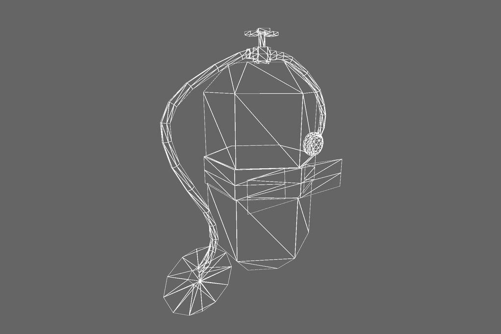 オリジナル3Dモデル「サイバーボンベ」