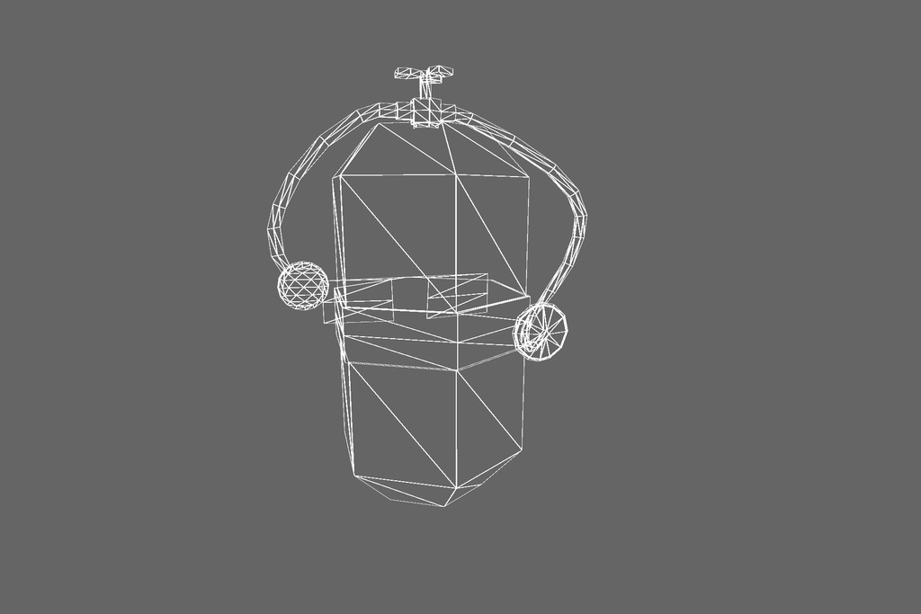 オリジナル3Dモデル「サイバーボンベ」