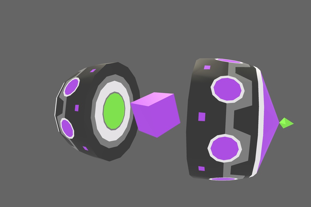 オリジナル3Dモデル「サイバーバックパック」