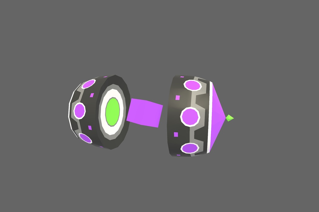 オリジナル3Dモデル「サイバーバックパック」