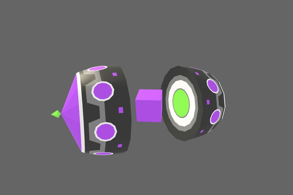 オリジナル3Dモデル「サイバーバックパック」