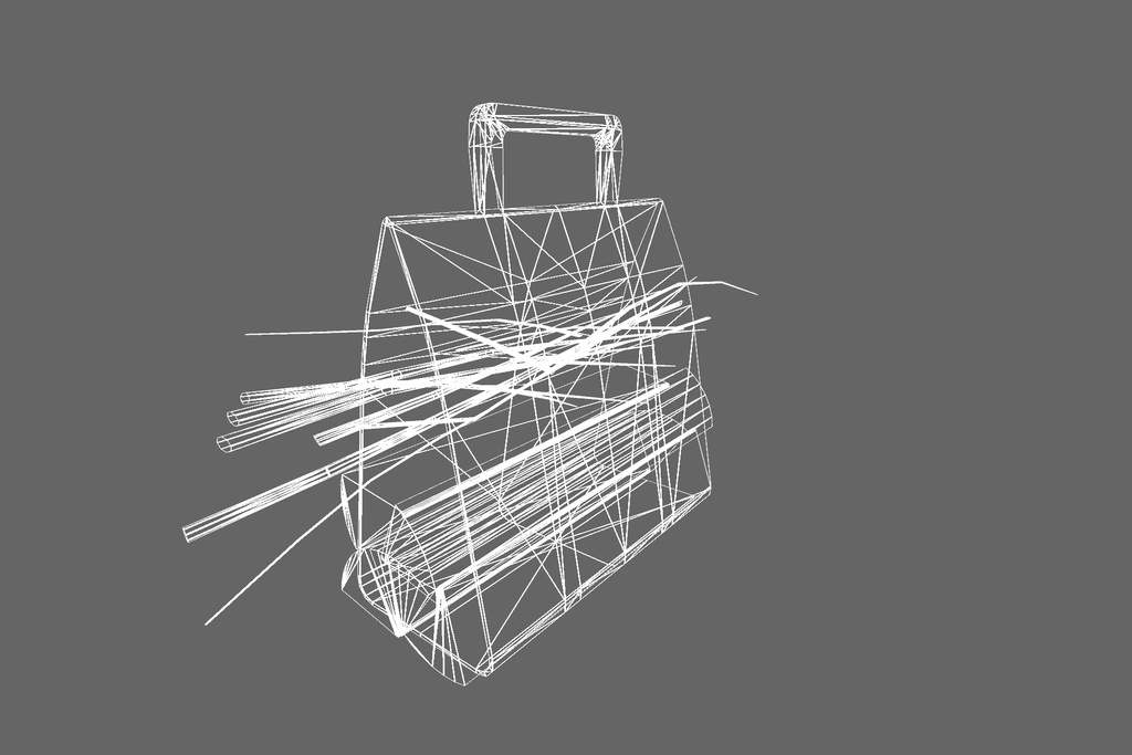 オリジナル3Dモデル「キャンプの焚き木」