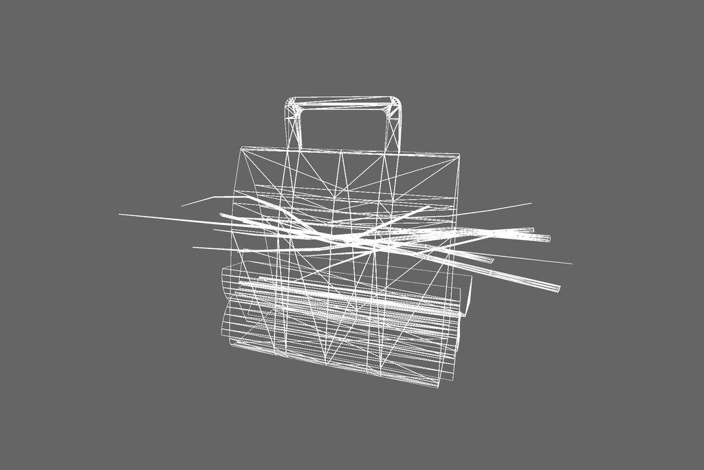 オリジナル3Dモデル「キャンプの焚き木」