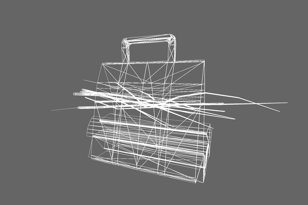 オリジナル3Dモデル「キャンプの焚き木」