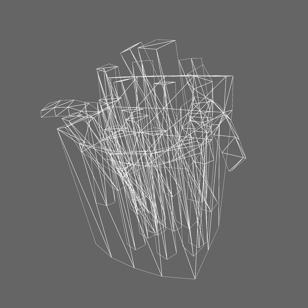 オリジナル3Dモデル「フライドポテト」