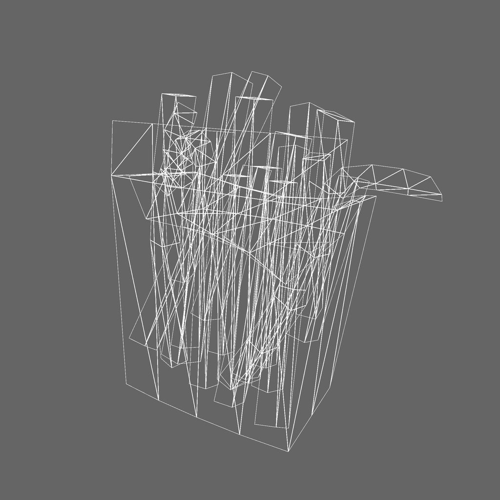 オリジナル3Dモデル「フライドポテト」