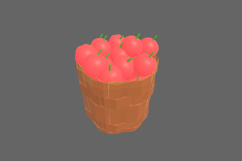 オリジナル3Dモデル「りんご農家」