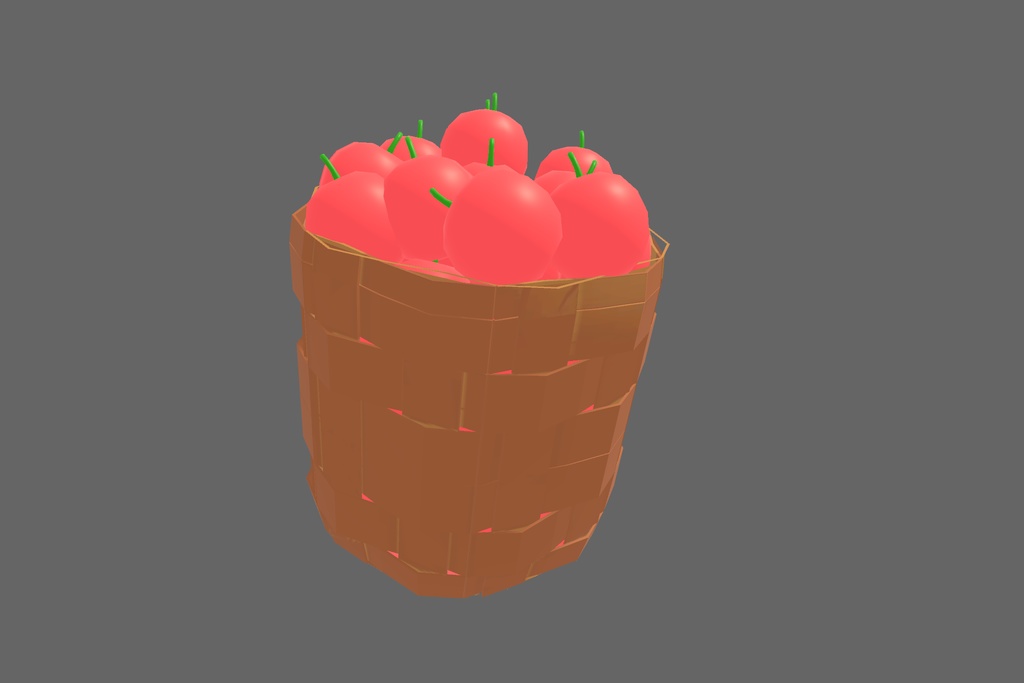 オリジナル3Dモデル「りんご農家」