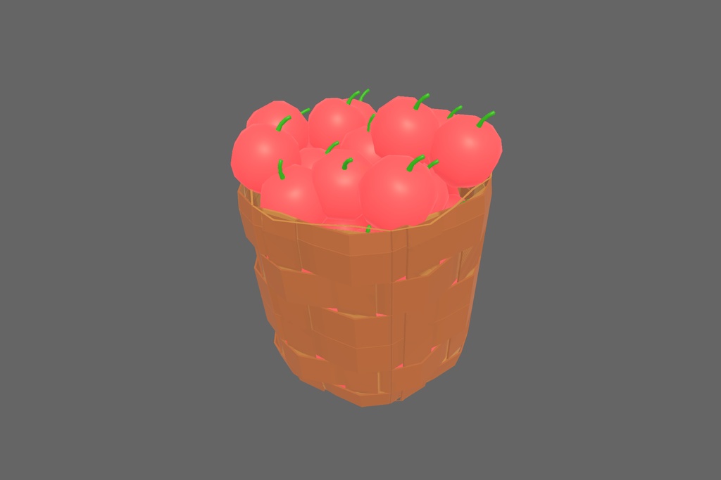 オリジナル3Dモデル「りんご農家」