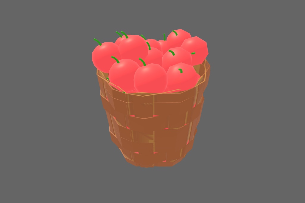 オリジナル3Dモデル「りんご農家」