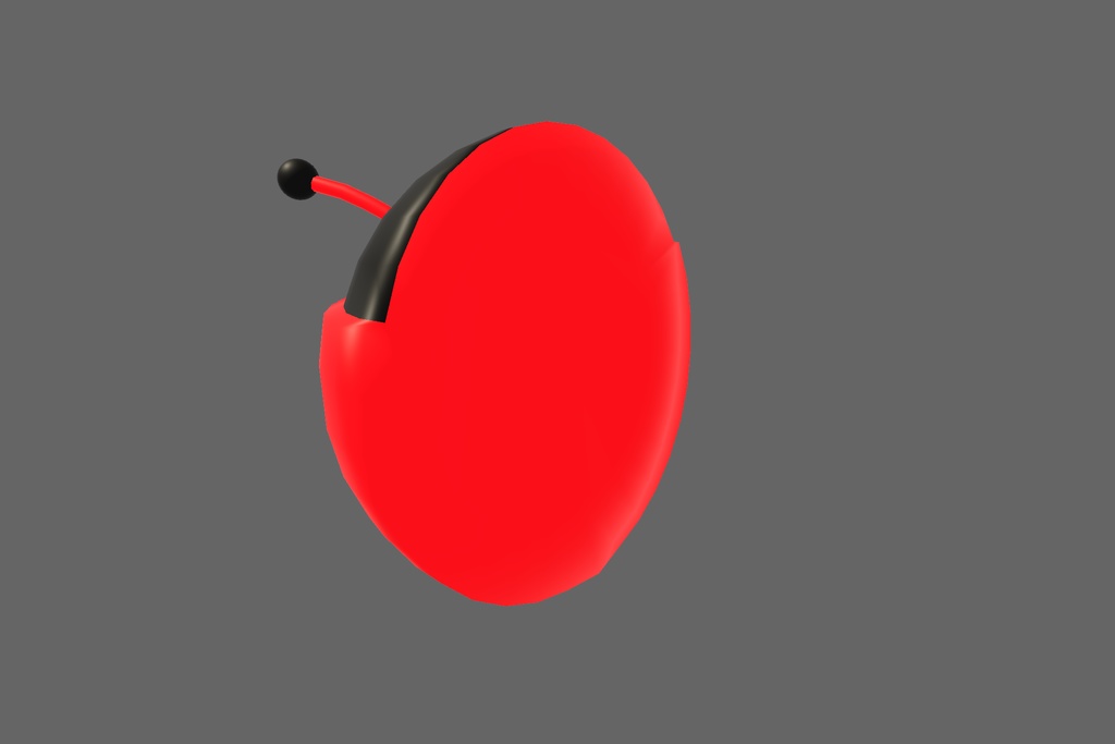 オリジナル3Dモデル「てんとう虫」