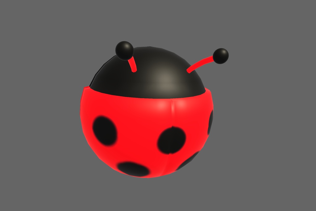 オリジナル3Dモデル「てんとう虫」