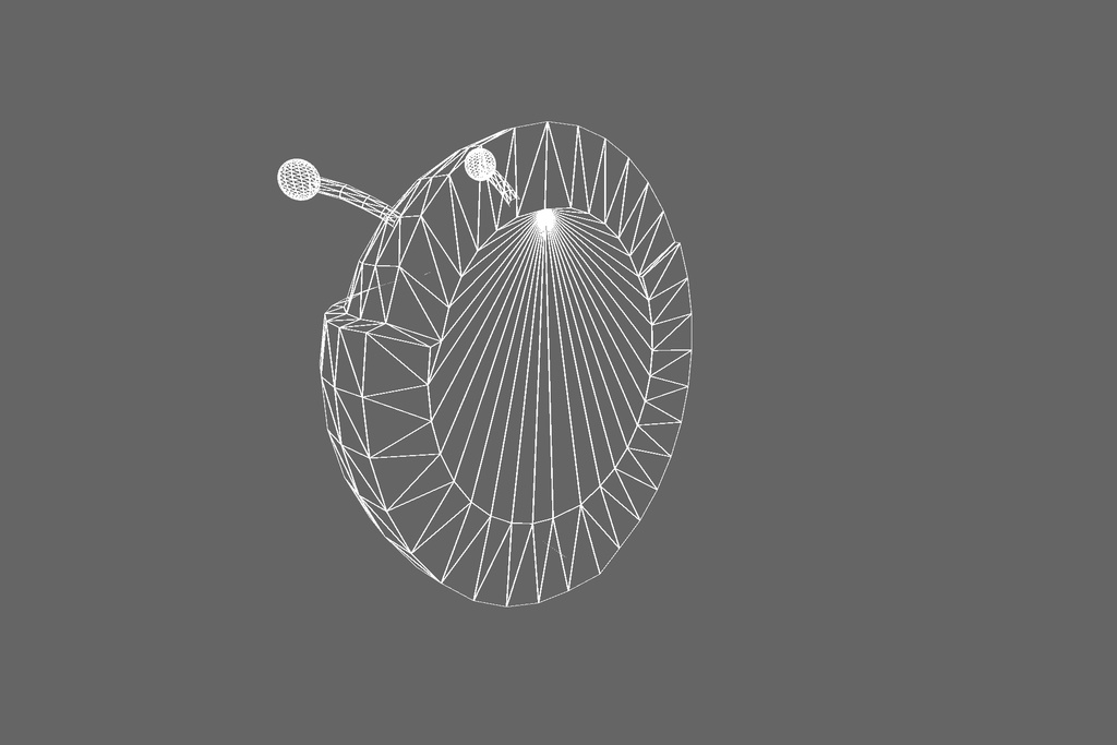 オリジナル3Dモデル「てんとう虫」