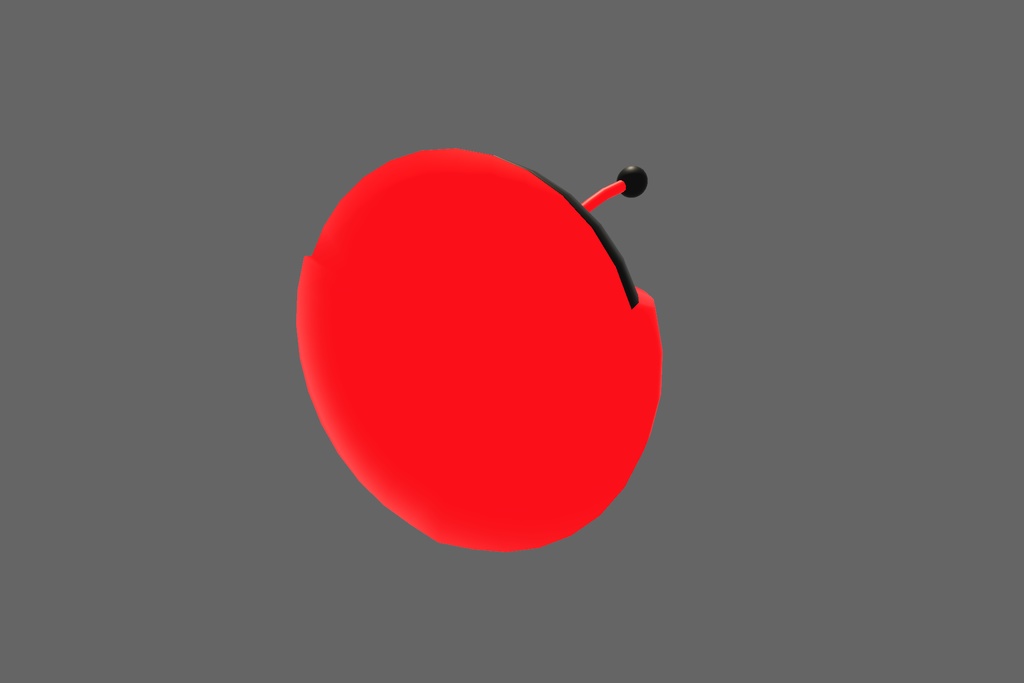 オリジナル3Dモデル「てんとう虫」