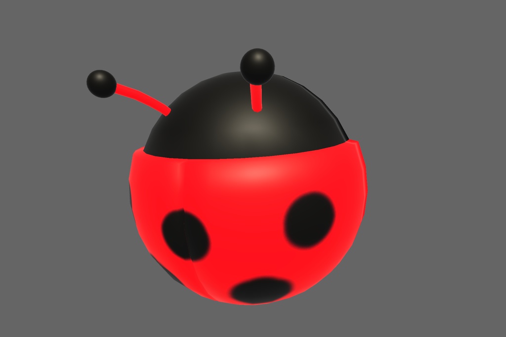 オリジナル3Dモデル「てんとう虫」