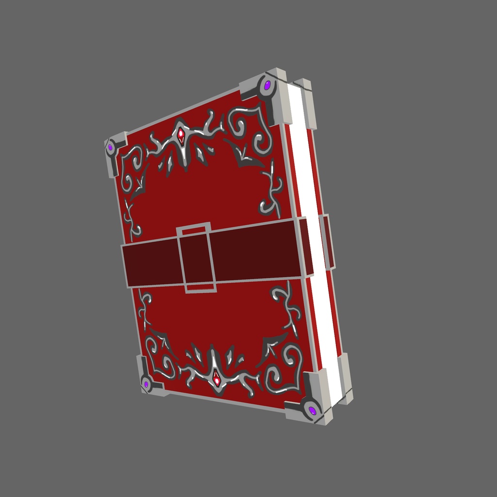 オリジナル3Dモデル「魔導書・魔本」
